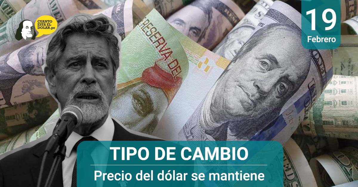 Precio del dólar en el Perú Sagasti