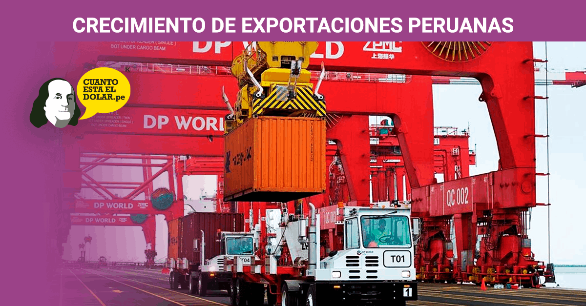 Crecimiento de exportaciones peruanas