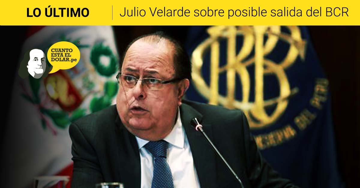 Posible salida de Julio Velarde del BCRP