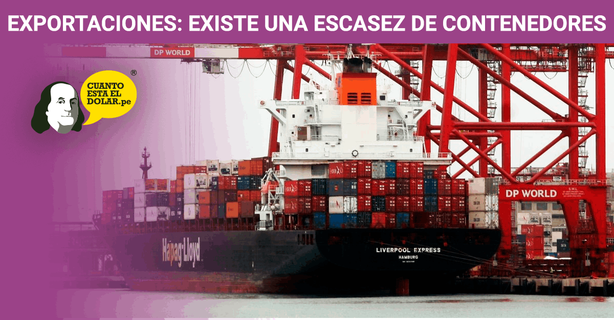 Exportaciones en peligro por escasez de contenedores
