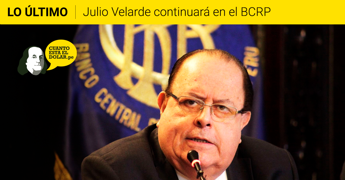 Julio Velarde continuará en el BCRP