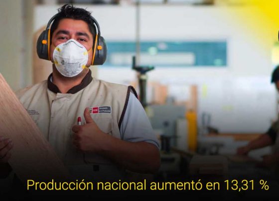 Producción nacional en el Perú aumentó en 13,31 % durante todo el 2021